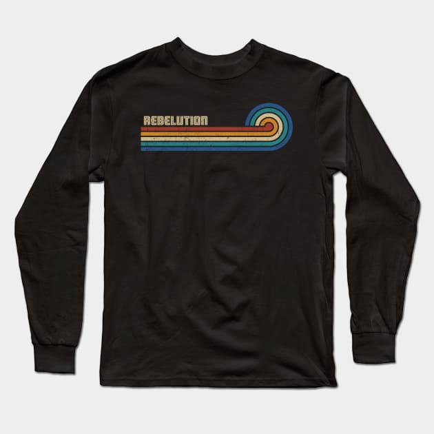 Rebelution - Retro Sunset Long Sleeve T-Shirt by Arestration